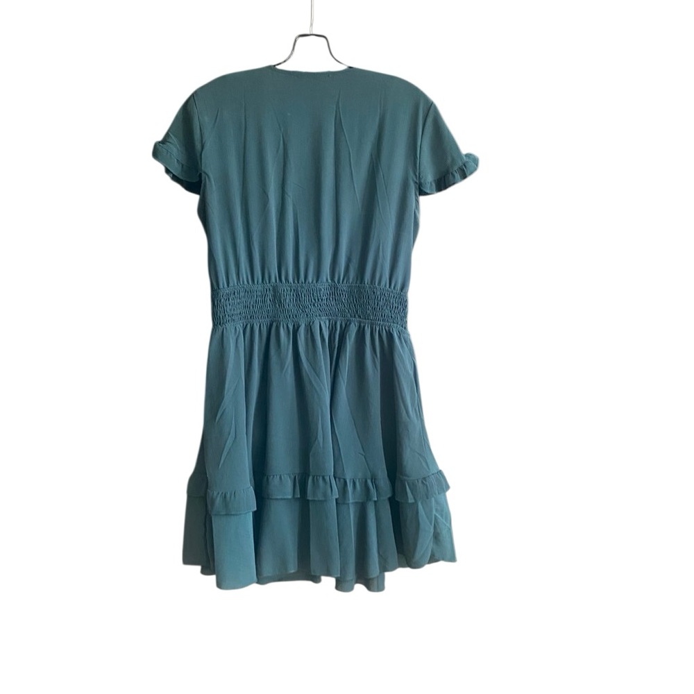 Prettygarden Short Sleeve Green Mini Swing Dress. Size Large. - Picture 10 of 15